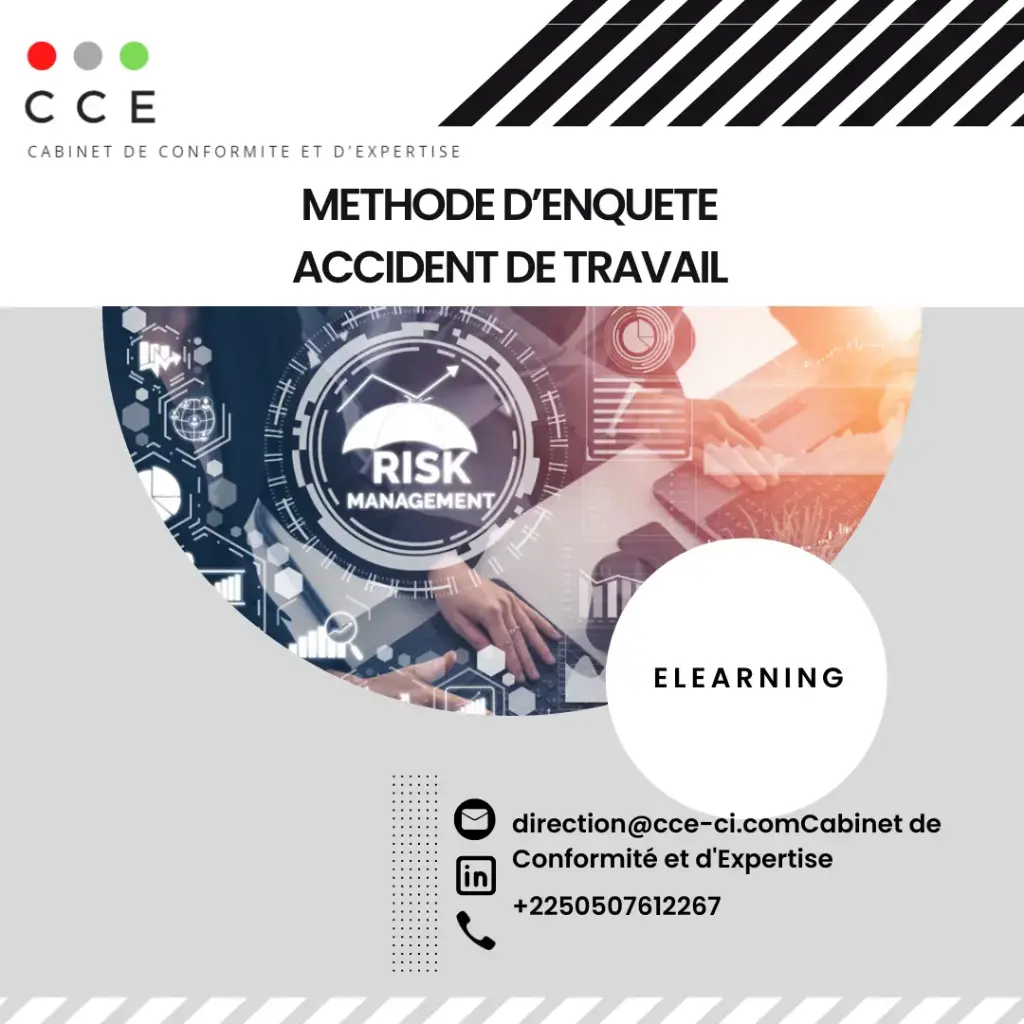 Formation e-learning Méthode d'Enquête Accident de travail