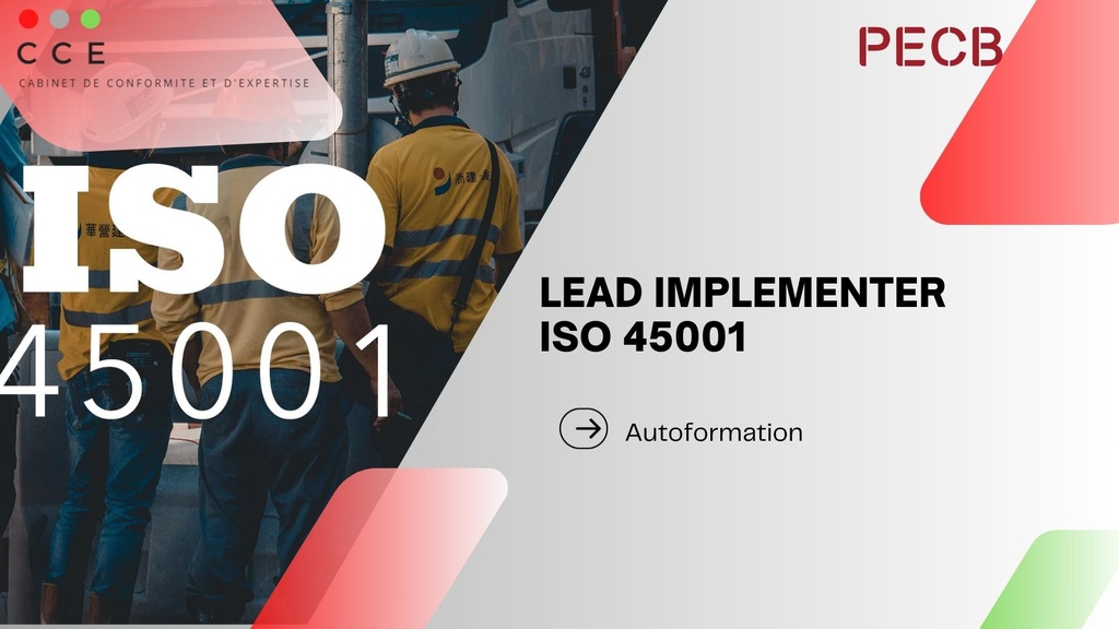 Lead Implementer PECB ISO 45001 (autoformation)